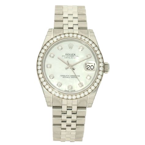 used rolex datejust watches 31mm|Rolex Datejust 31mm diamond bezel.